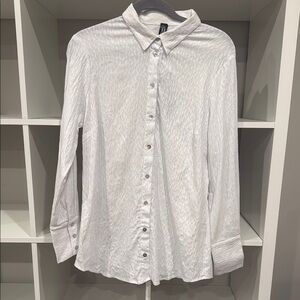 NWT: Marla Wynne white button down shirt, size M